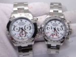 Replica rolex daytona stainless steel white face automatic watch